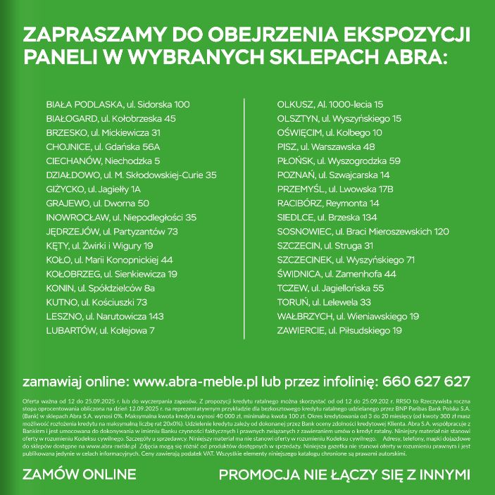 Gazetka Abra Meble 12.09.2025 - 25.09.2025