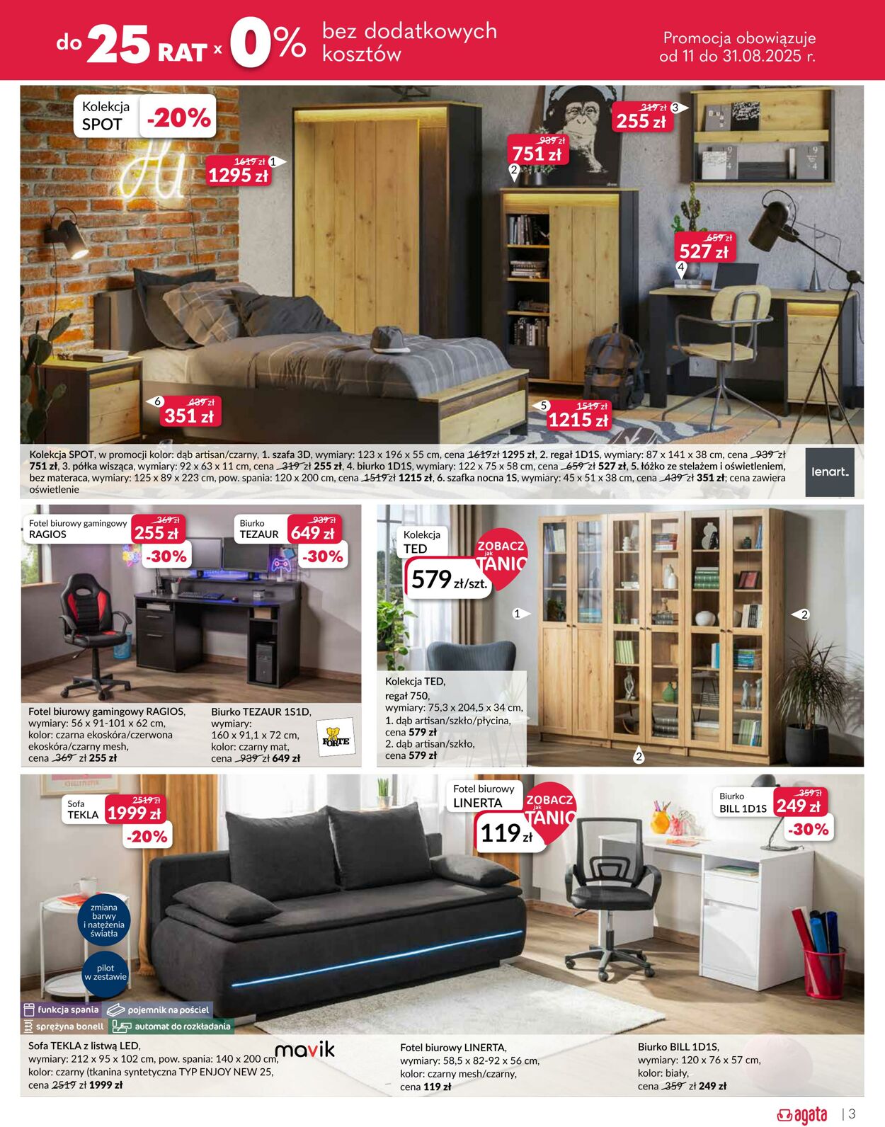 Gazetka Agata Meble 11.08.2025 - 31.08.2025