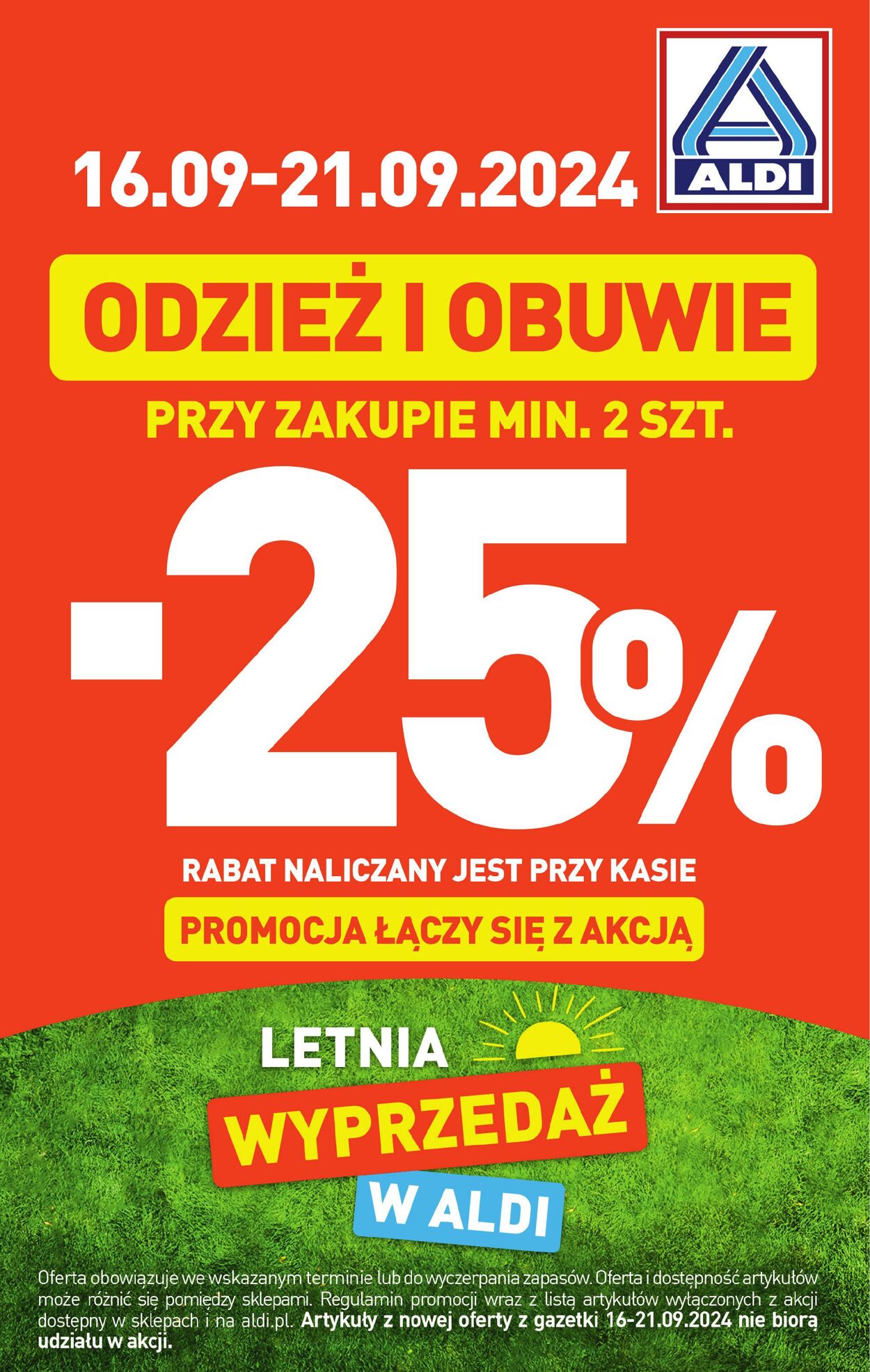 Gazetka Aldi 16.09.2024 - 21.09.2024