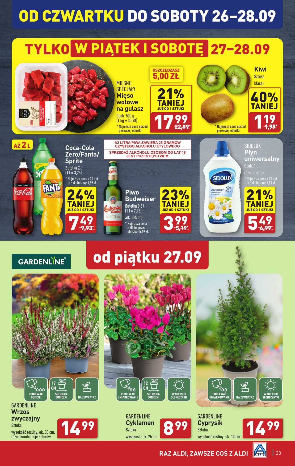 Gazetka Aldi 23.09.2024 - 28.09.2024