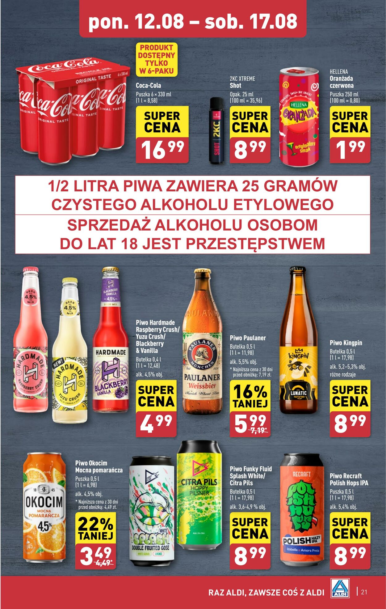 Gazetka Aldi 12.08.2024 - 17.08.2024