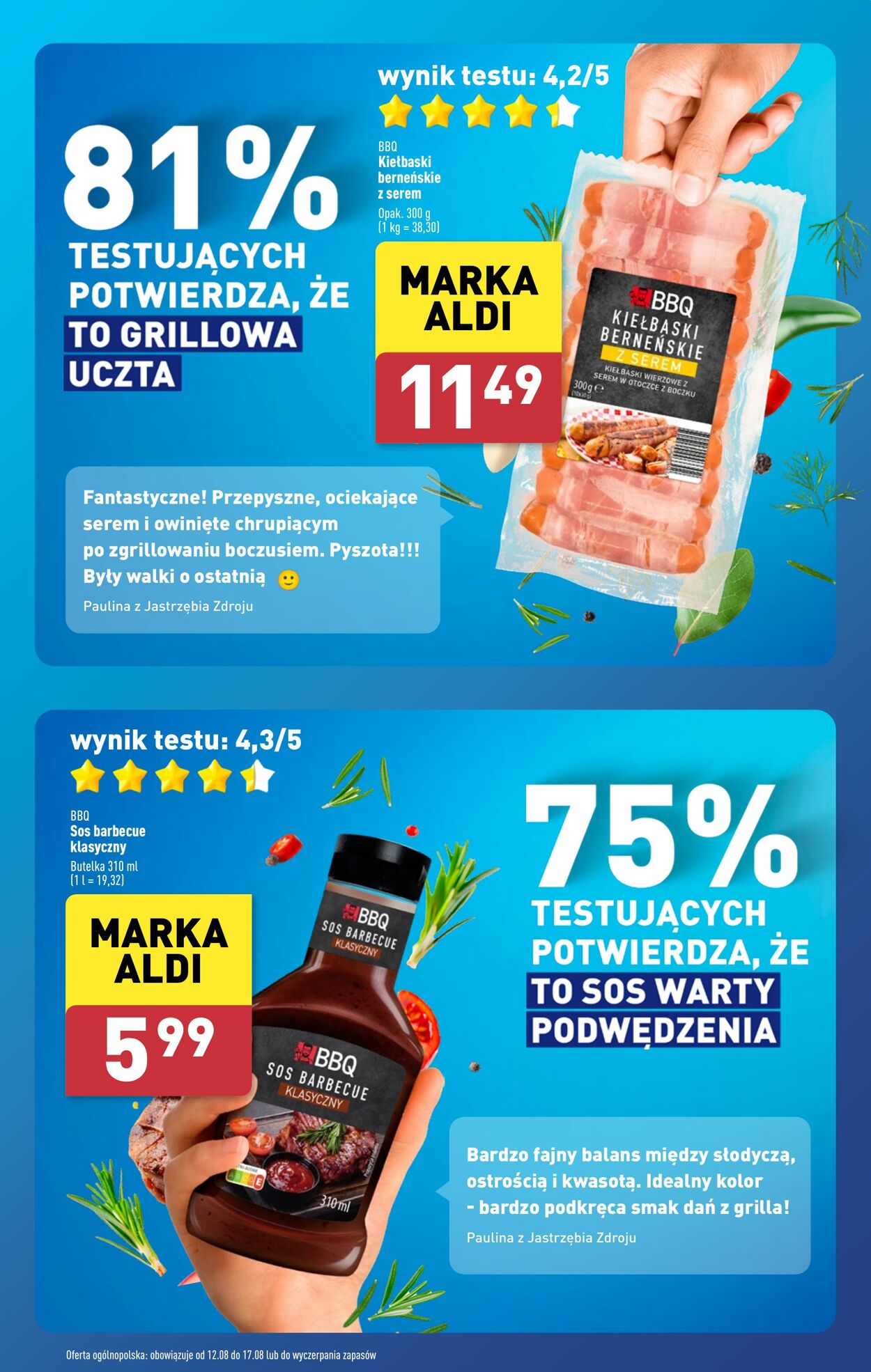 Gazetka Aldi 12.08.2024 - 17.08.2024