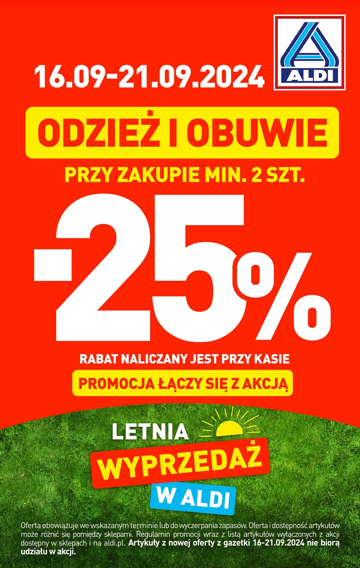 Gazetka Aldi 16.09.2024 - 21.09.2024