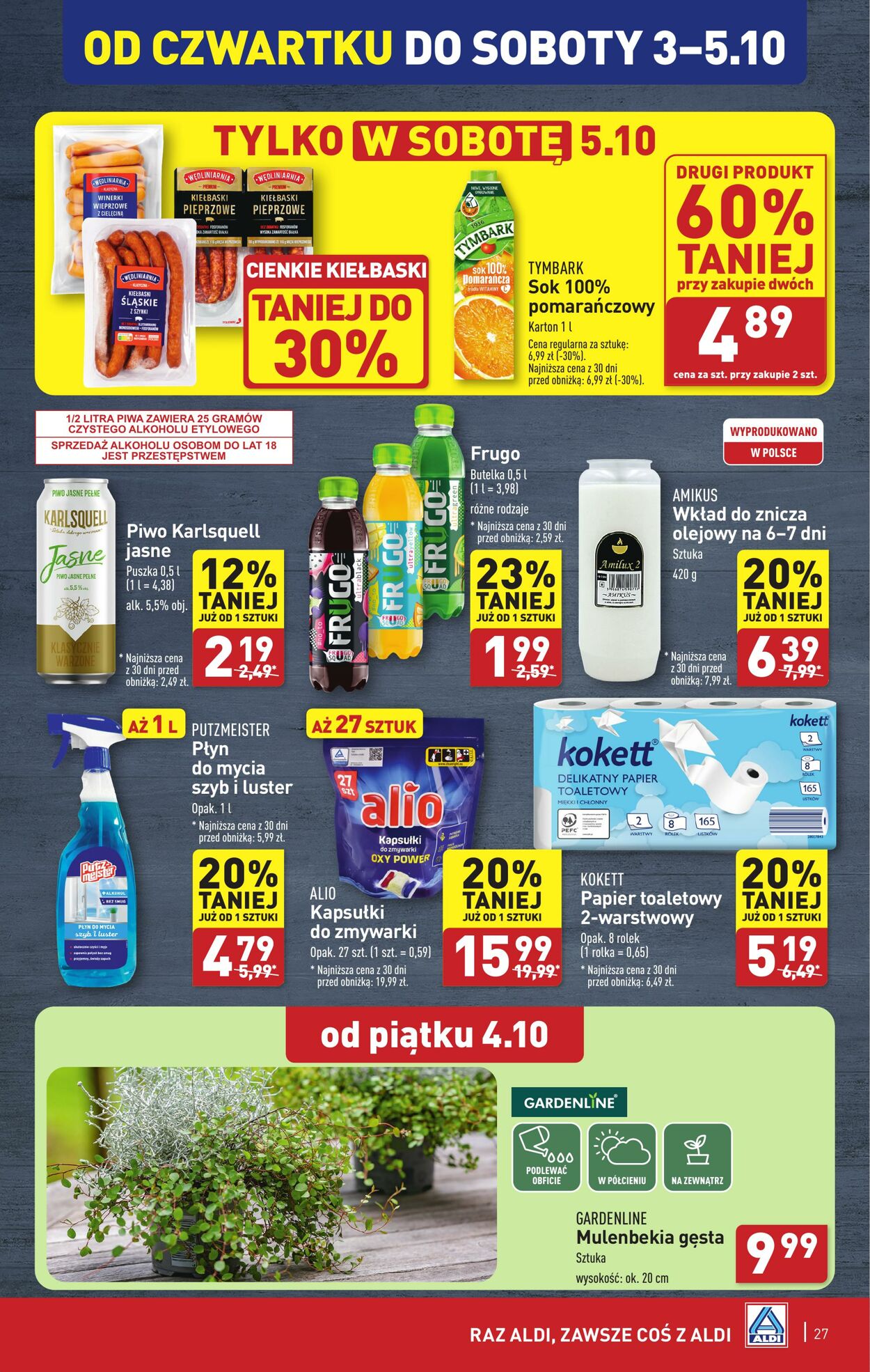 Gazetka Aldi 30.09.2024 - 05.10.2024