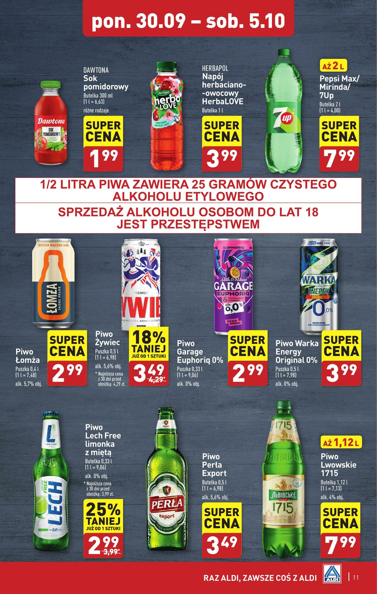 Gazetka Aldi 30.09.2024 - 05.10.2024