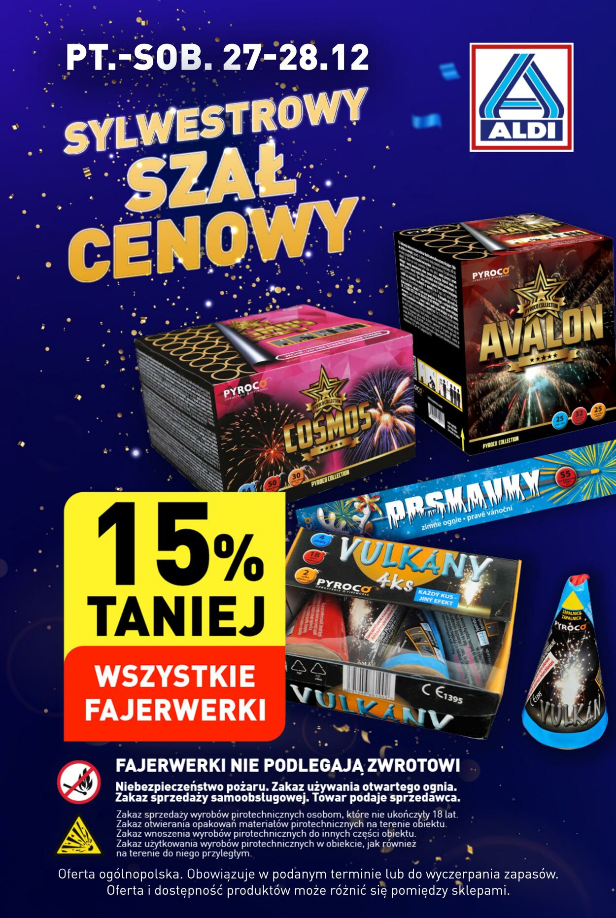 Gazetka Aldi - Fajerwerki 27 gru, 2024 - 28 gru, 2024