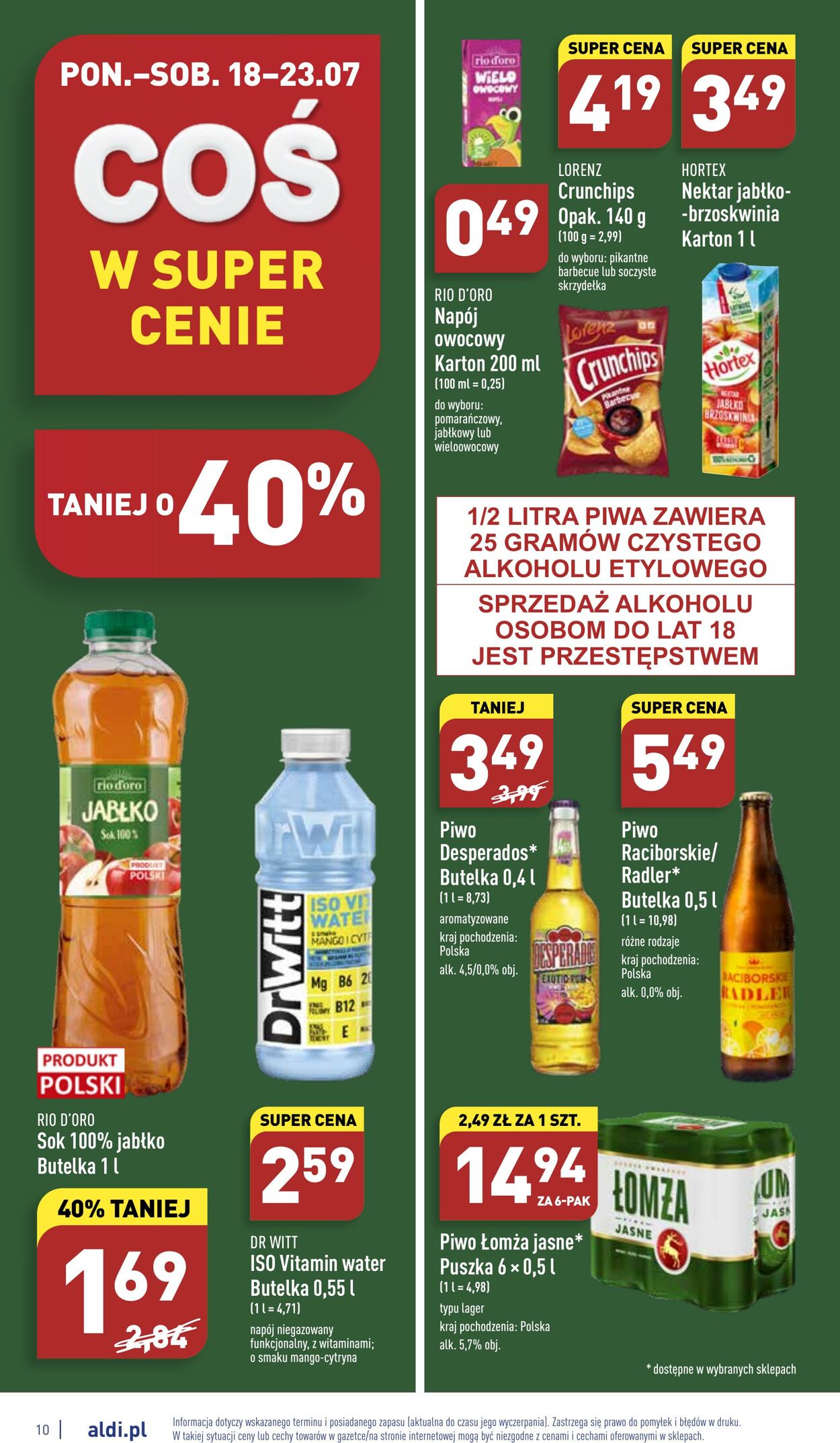 Gazetka Aldi 18.07.2022 - 23.07.2022