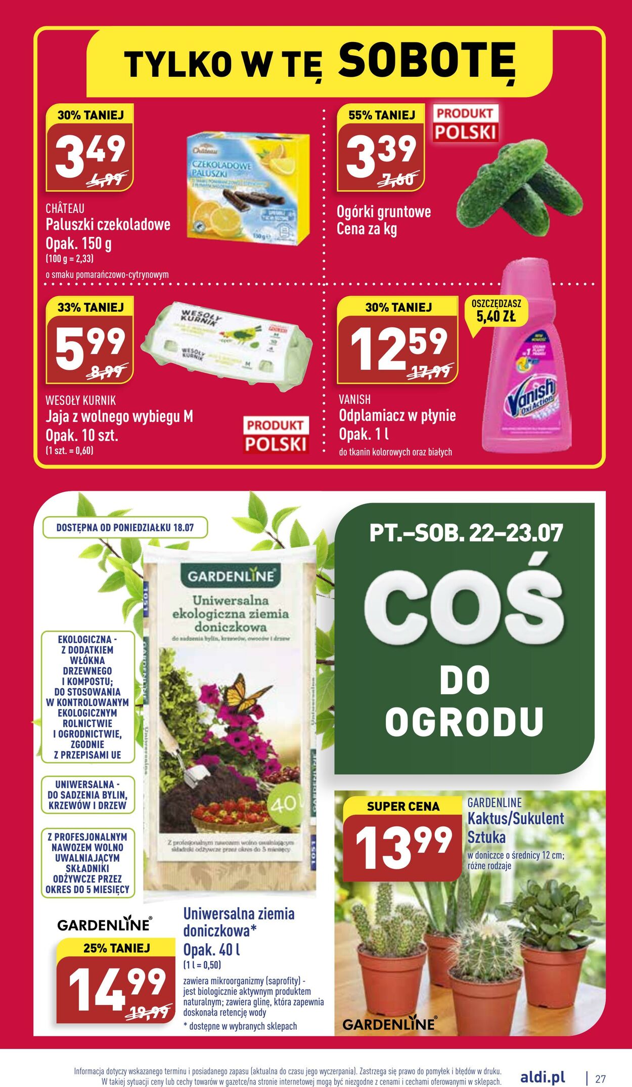 Gazetka Aldi 18.07.2022 - 23.07.2022