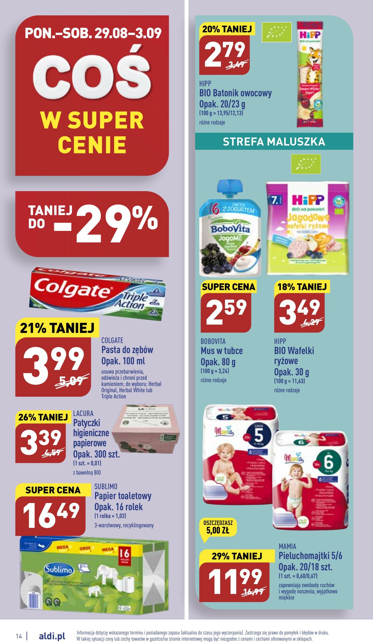 Gazetka Aldi 29.08.2022 - 03.09.2022