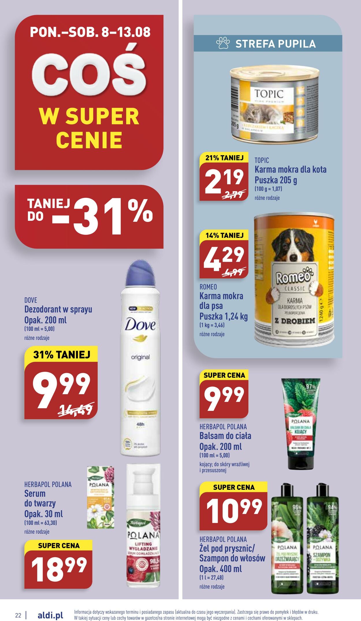 Gazetka Aldi 08.08.2022 - 13.08.2022