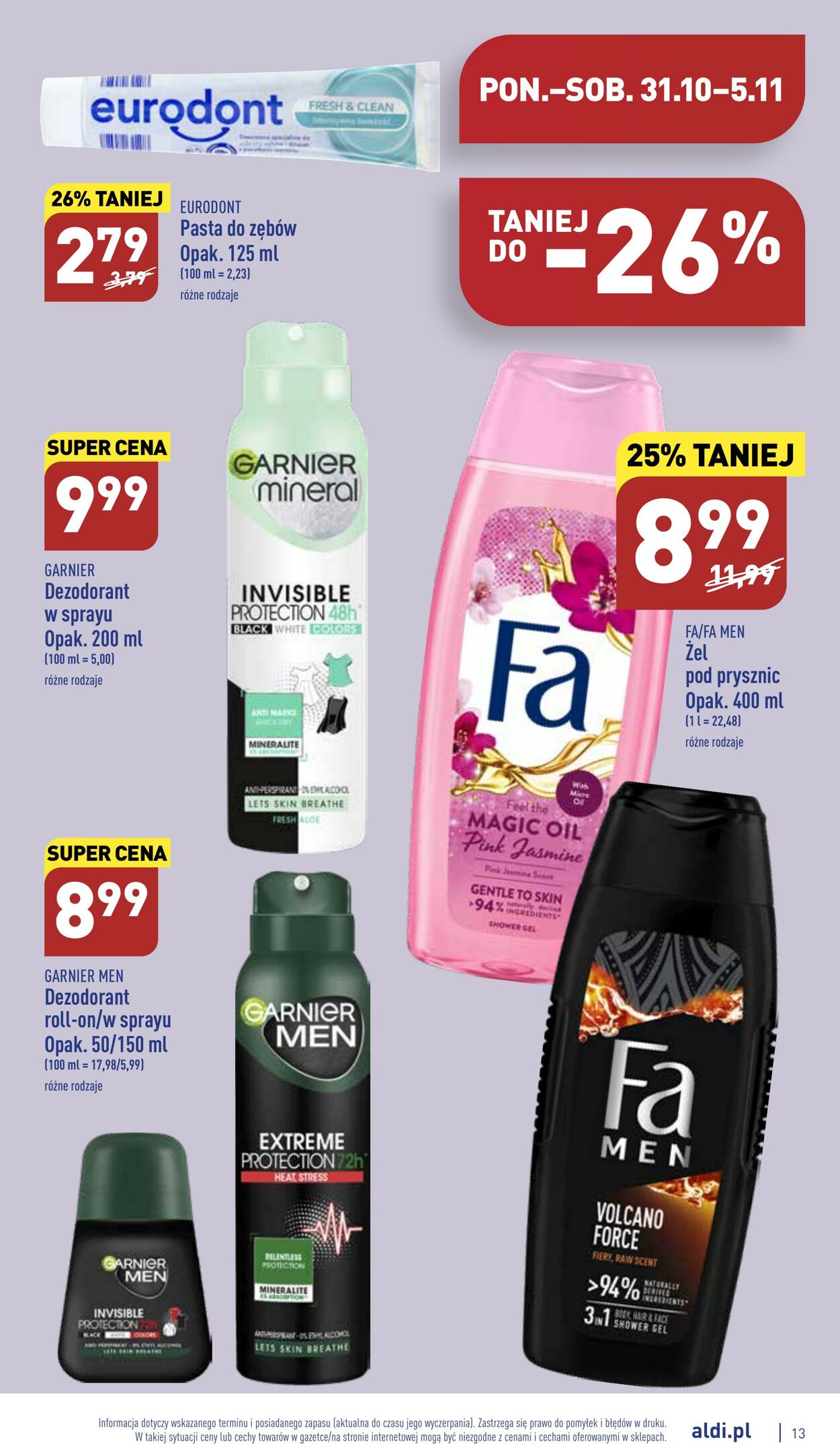 Gazetka Aldi 31.10.2022 - 05.11.2022