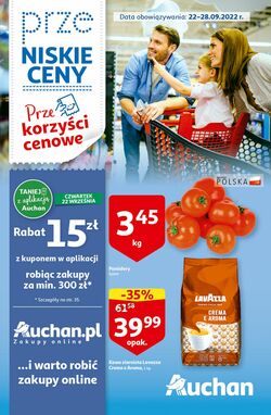 Gazetka Auchan 22.09.2022 - 28.09.2022