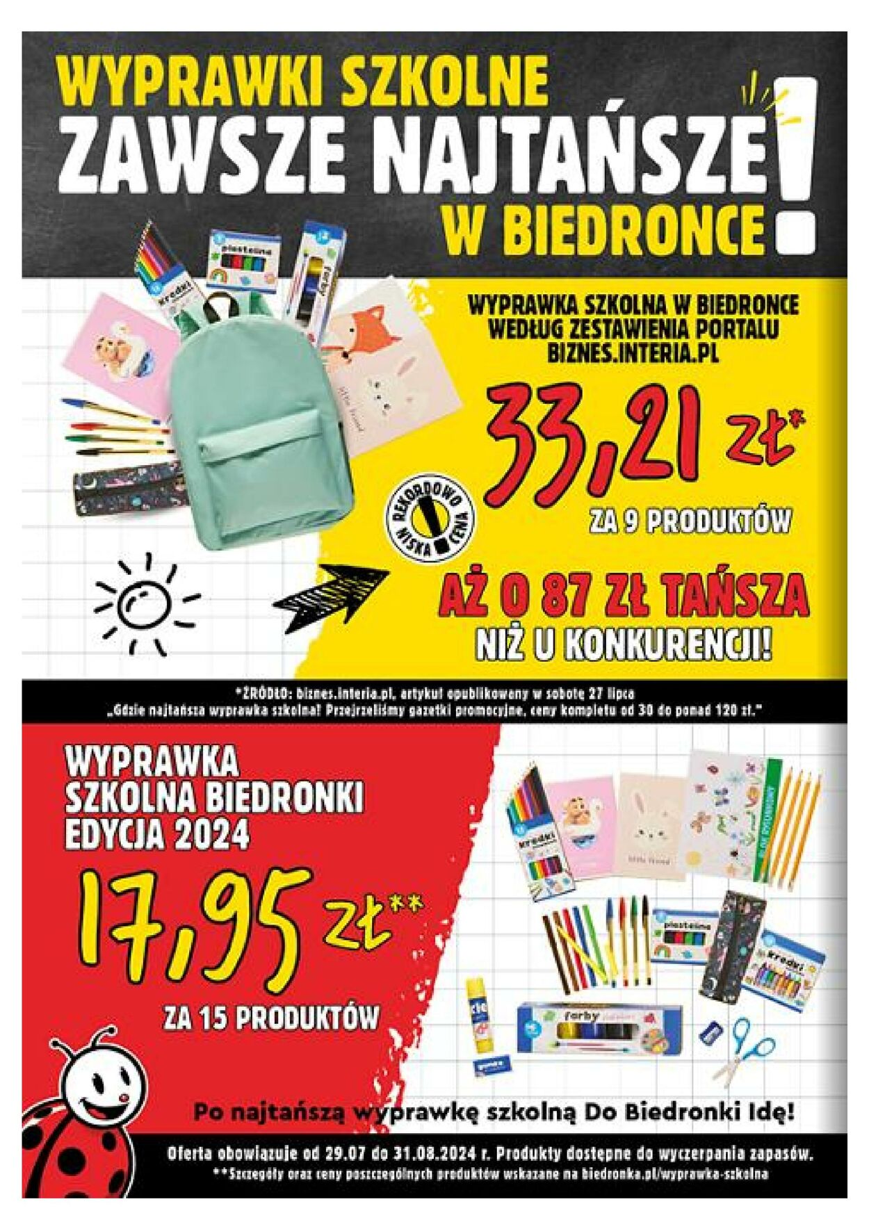 Gazetka Biedronka 12.08.2024 - 25.08.2024