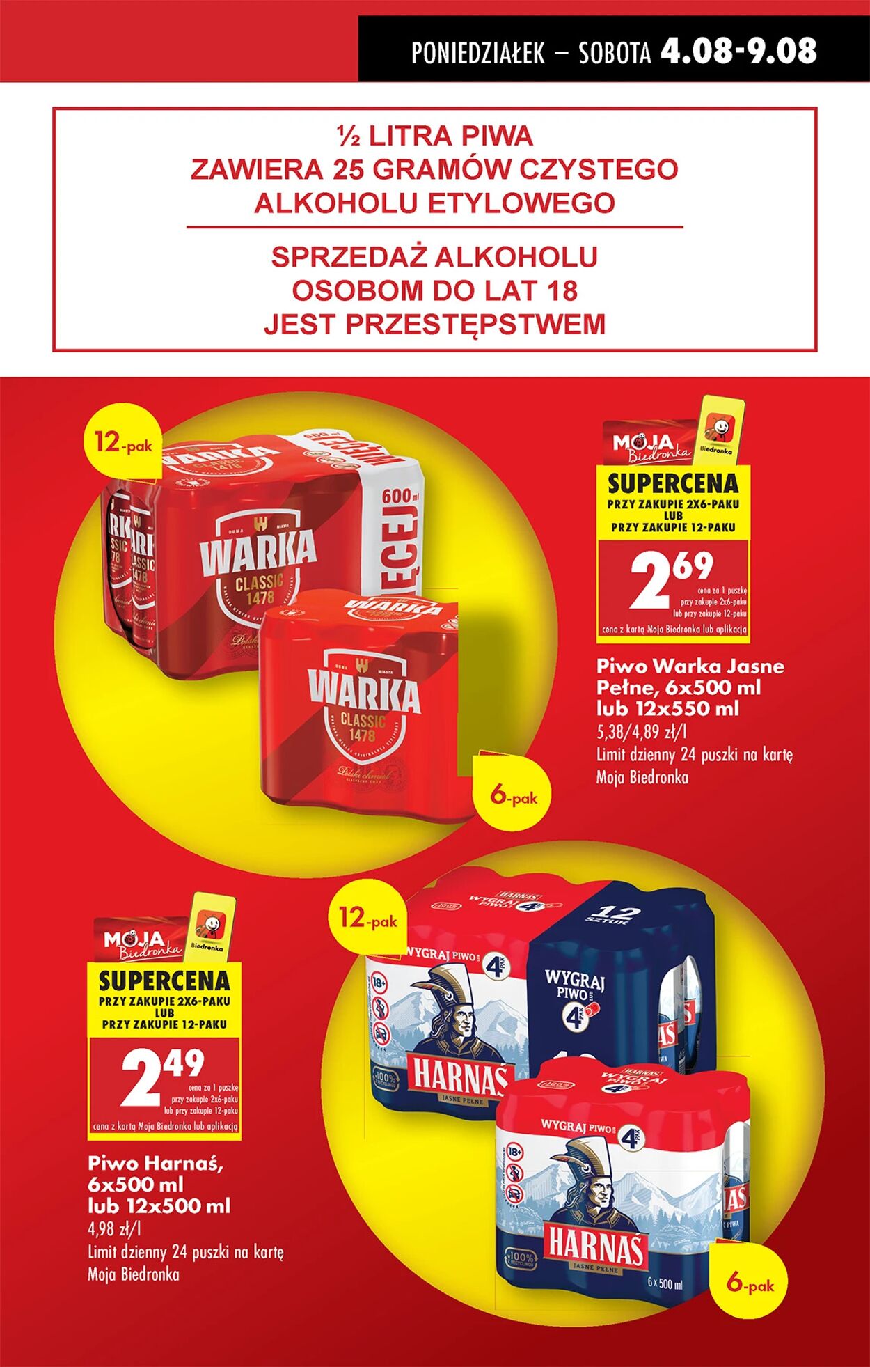 Gazetka Biedronka 04.08.2025 - 11.08.2025