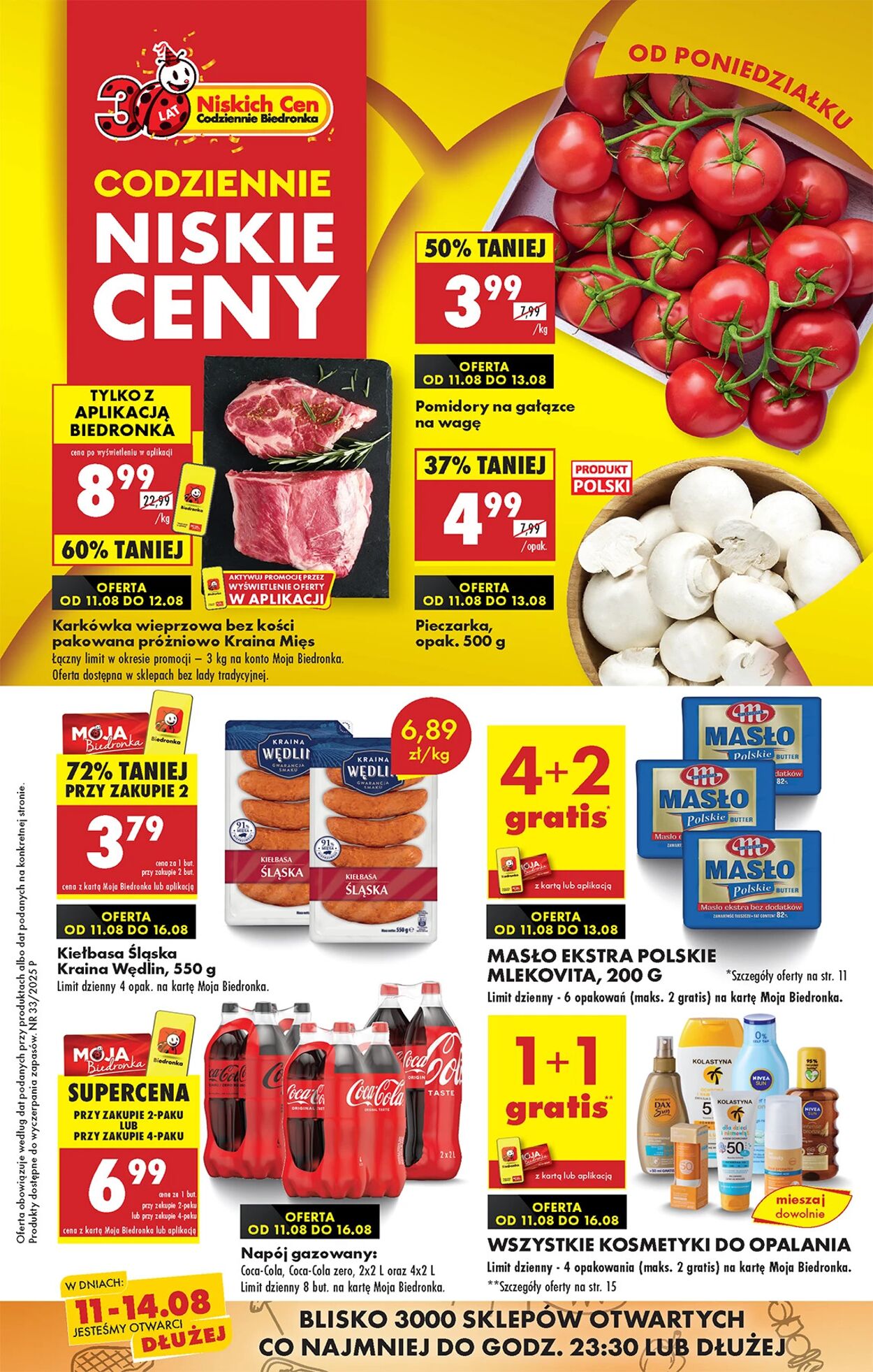 Gazetka Biedronka 11.08.2025 - 18.08.2025