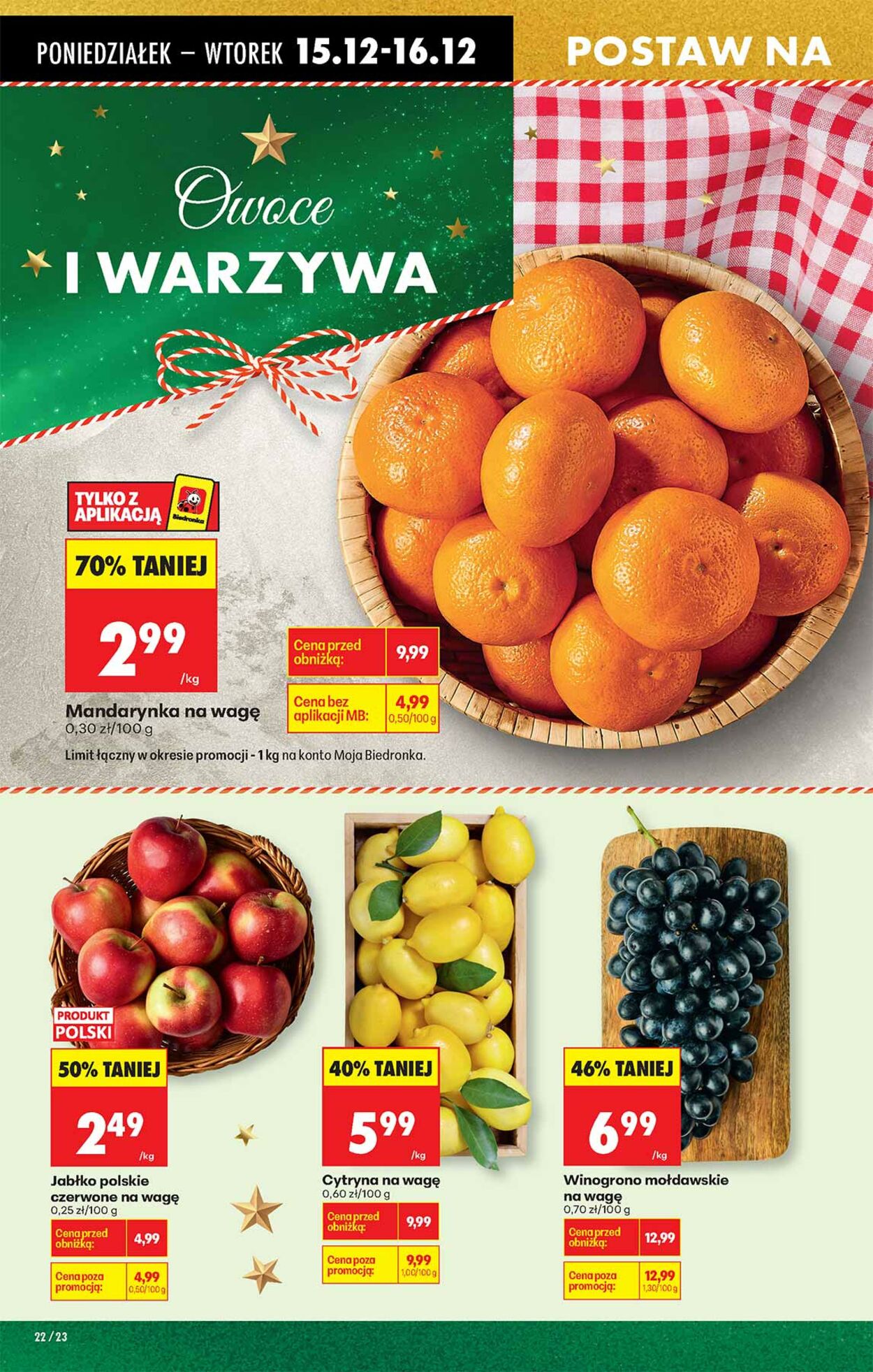 Gazetka Biedronka 15.12.2025 - 22.12.2025