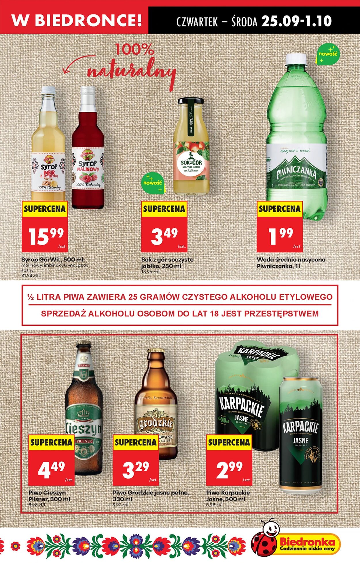 Gazetka Biedronka 25.09.2025 - 02.10.2025