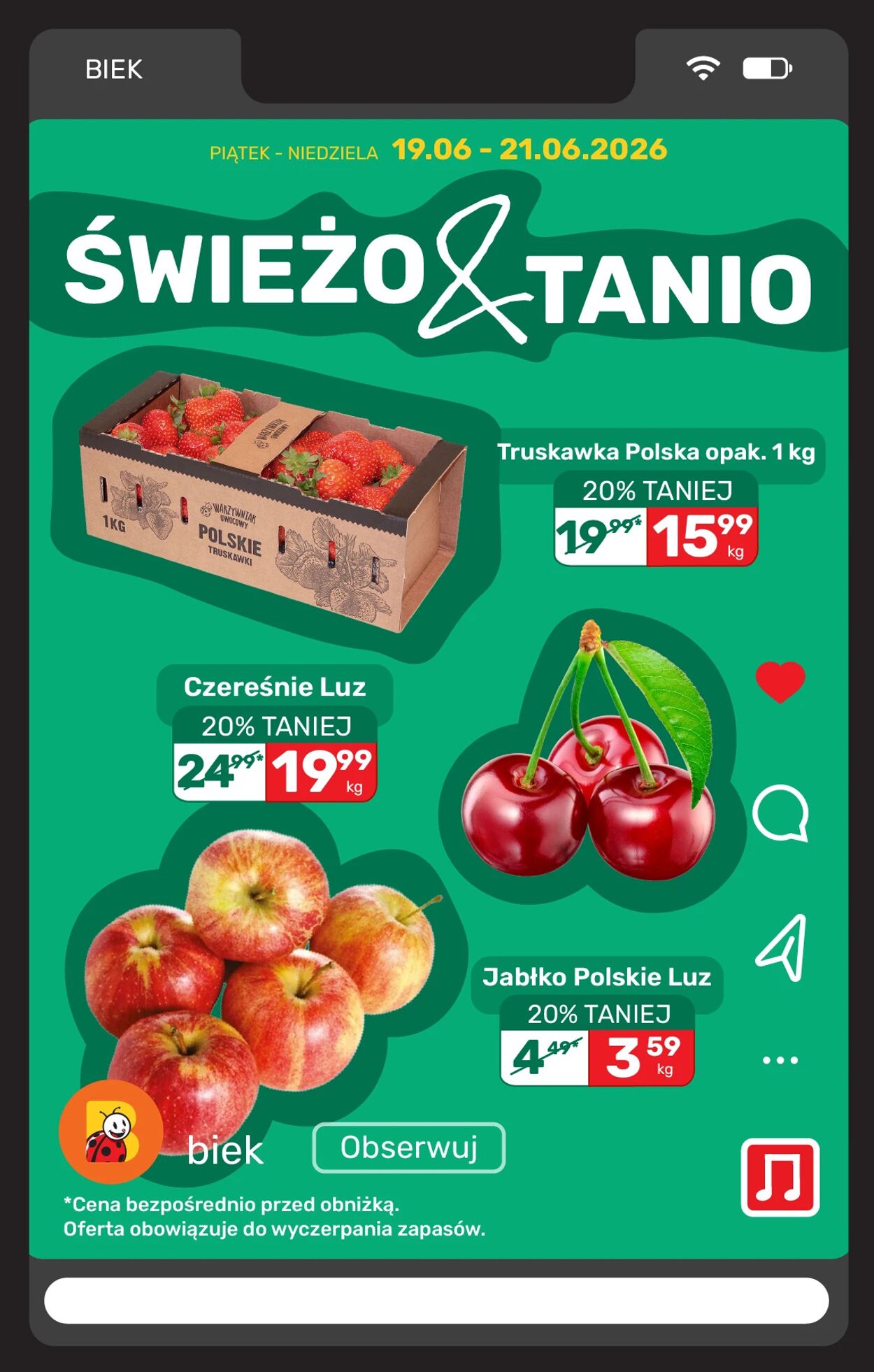 Gazetka Biedronka 19.06.2026 - 26.06.2026