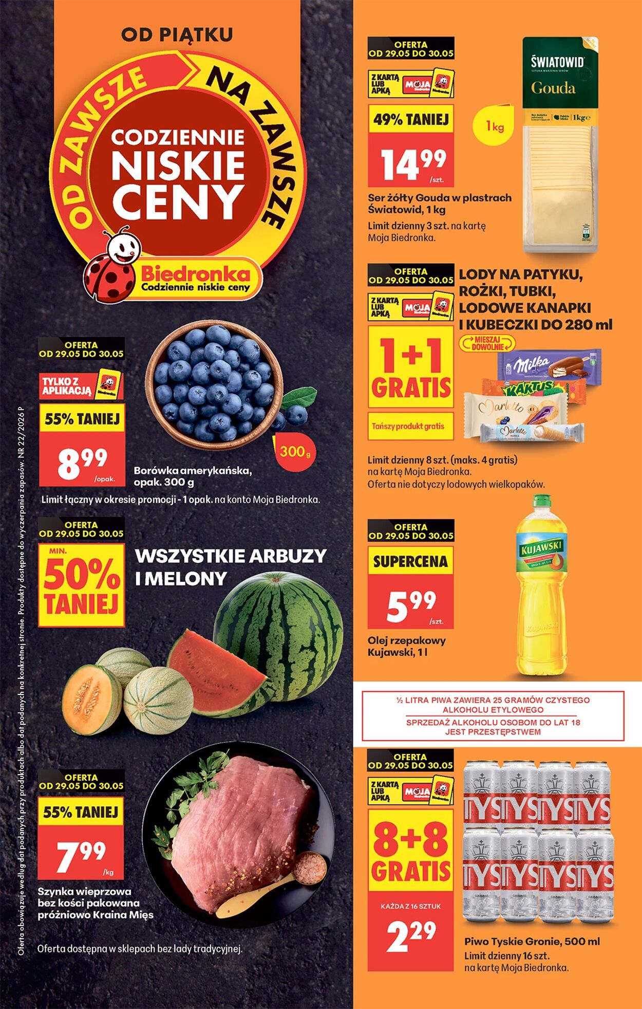 Gazetka Biedronka - Codziennie niskie ceny P - oferta od 29.05 - Gazetka - Biedronka.pl 29 maj, 2026 - 5 cze, 2026