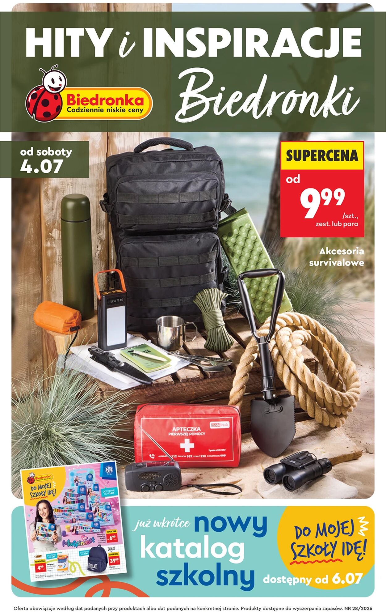 Gazetka Biedronka - Hity i inspiracje - 04.07 - Gazetka - Biedronka.pl 4 lip, 2026 - 11 lip, 2026
