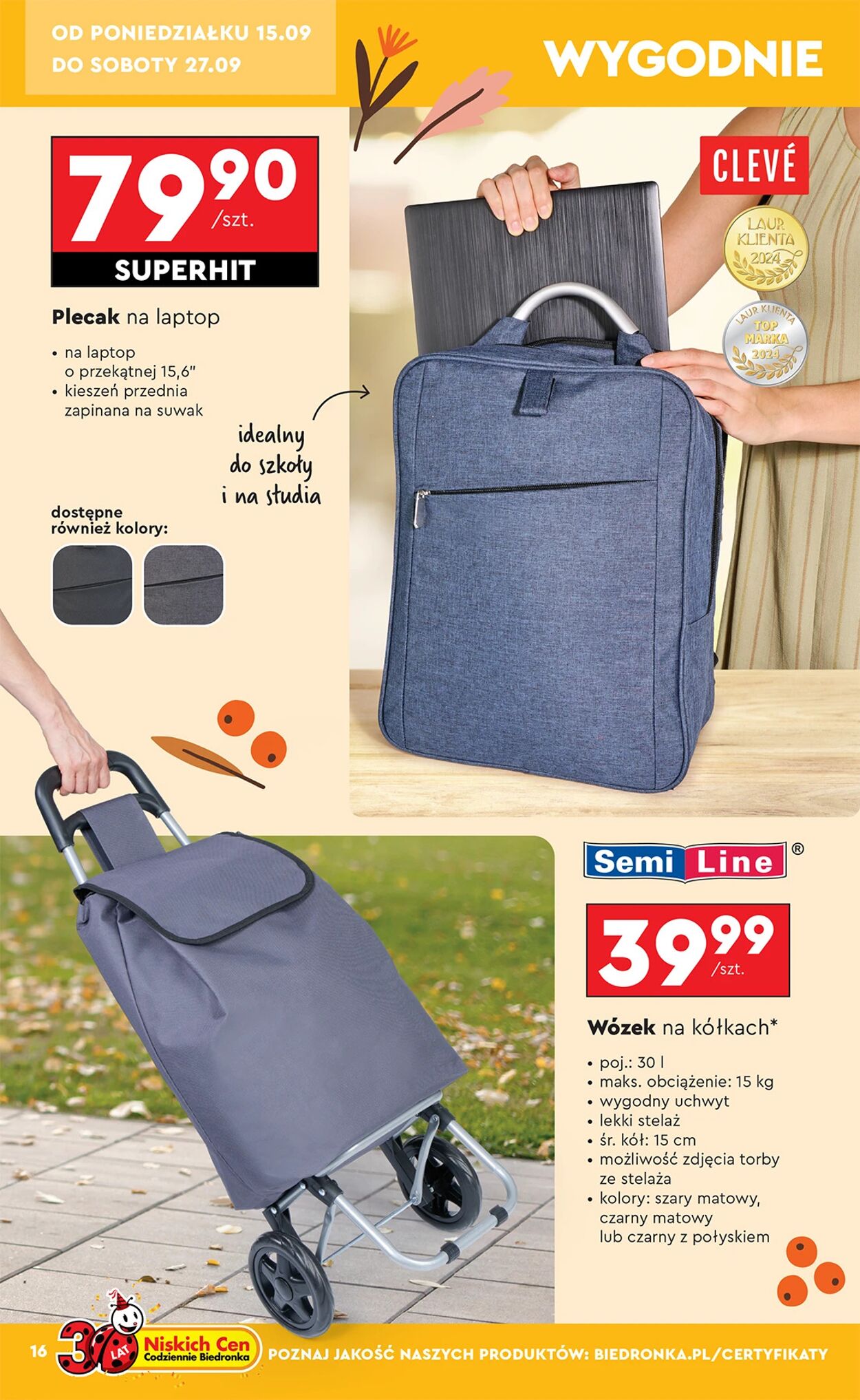 Gazetka Biedronka 15.09.2025 - 22.09.2025