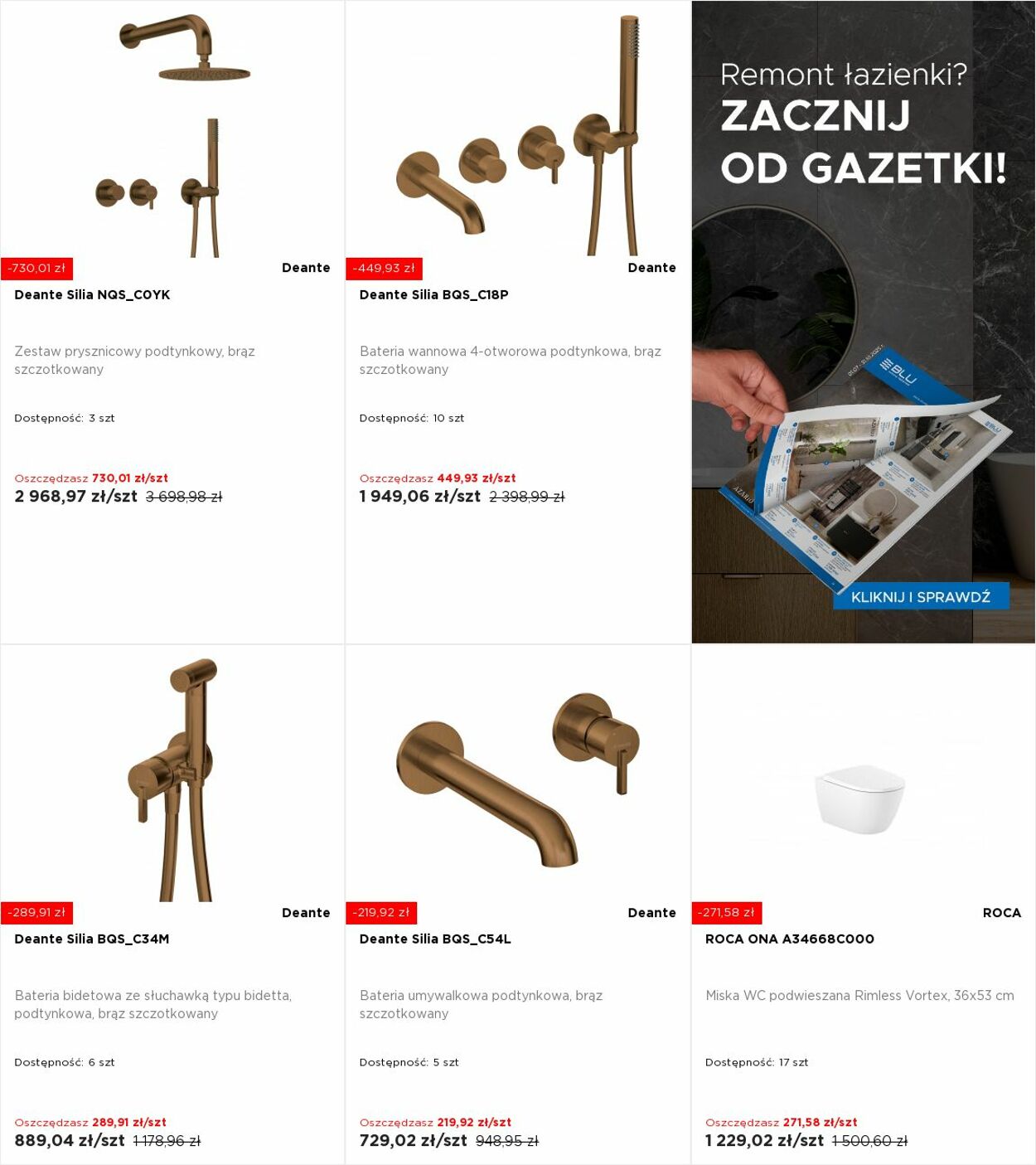 Gazetka Blu Salony Łazienek 21.07.2025 - 27.07.2025