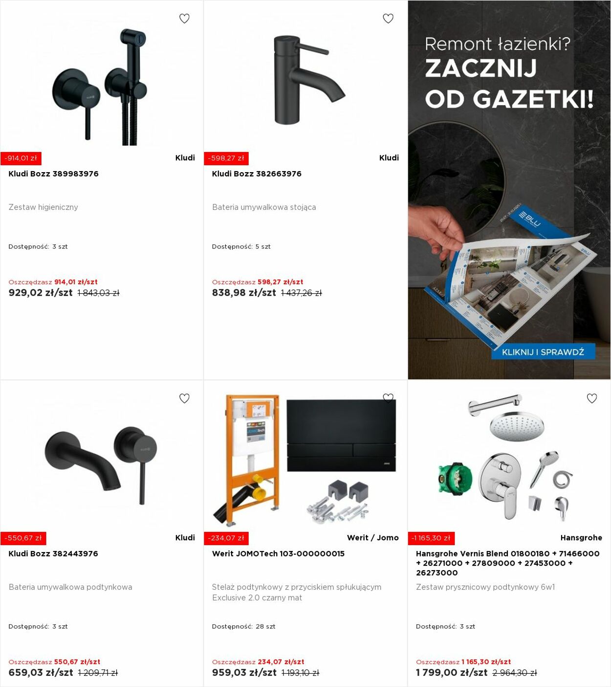 Gazetka Blu Salony Łazienek 15.09.2025 - 21.09.2025