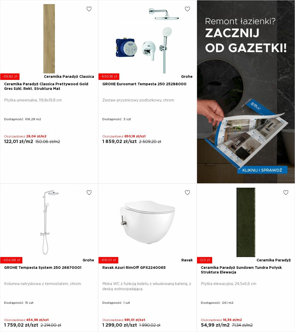 Gazetka Blu Salony Łazienek 15.09.2025 - 21.09.2025