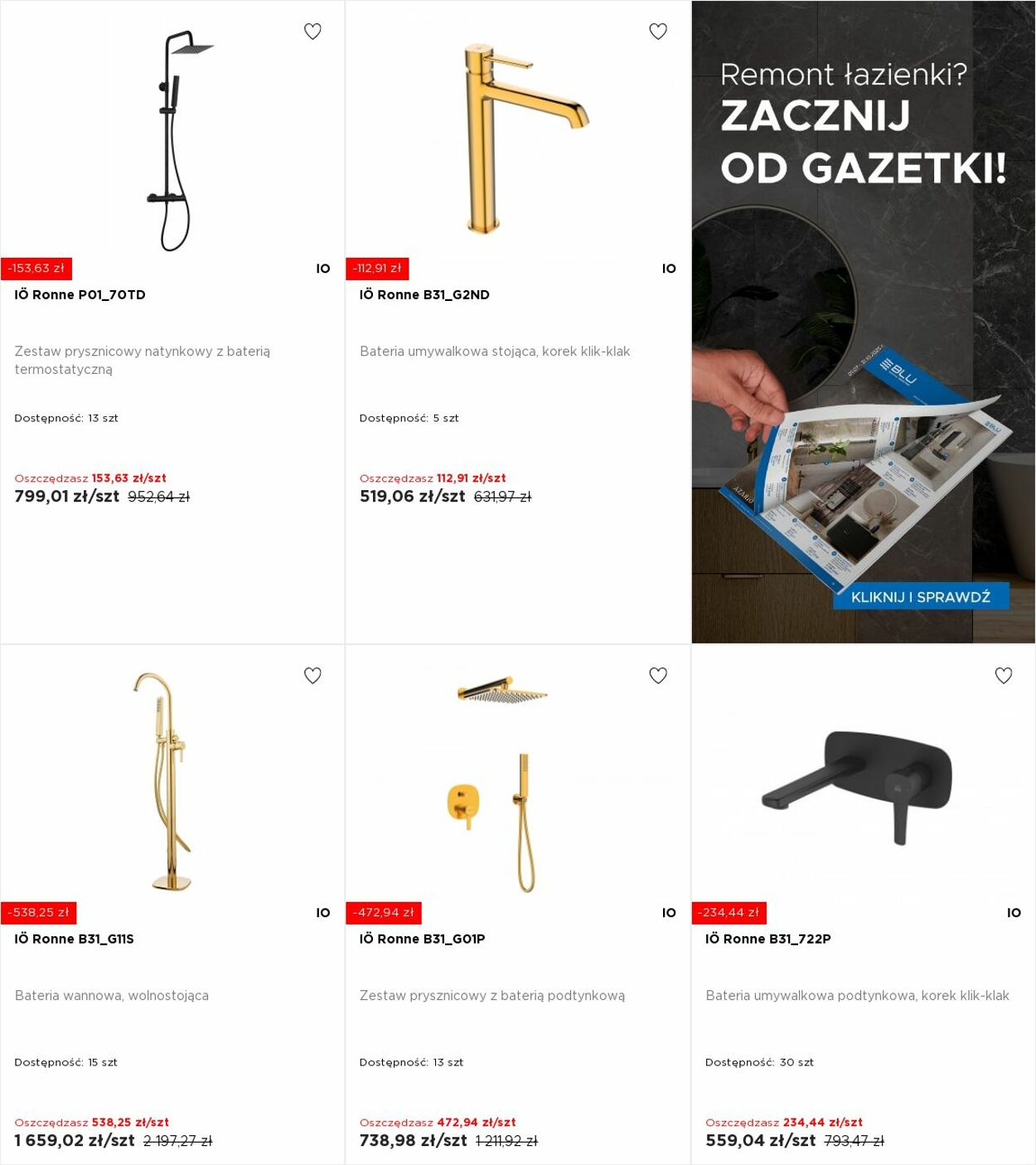 Gazetka Blu Salony Łazienek 15.09.2025 - 21.09.2025