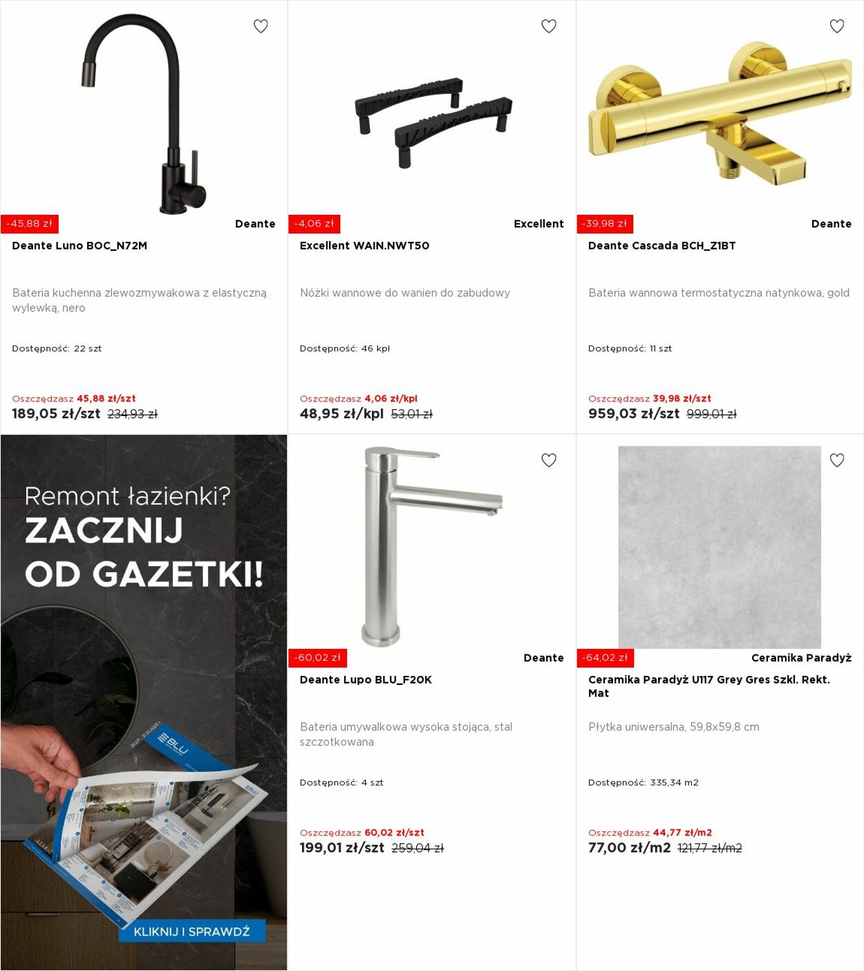 Gazetka Blu Salony Łazienek 20.10.2025 - 26.10.2025