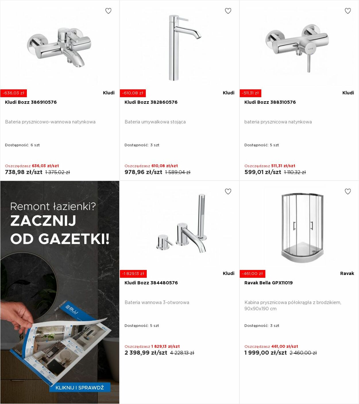 Gazetka Blu Salony Łazienek 20.10.2025 - 26.10.2025