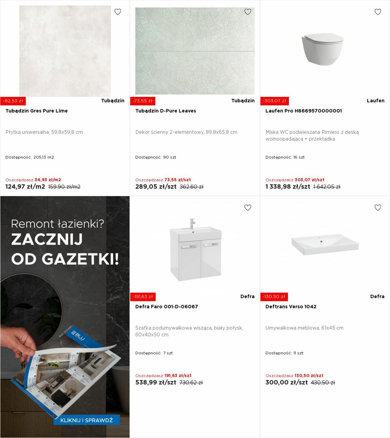 Gazetka Blu Salony Łazienek 20.10.2025 - 26.10.2025