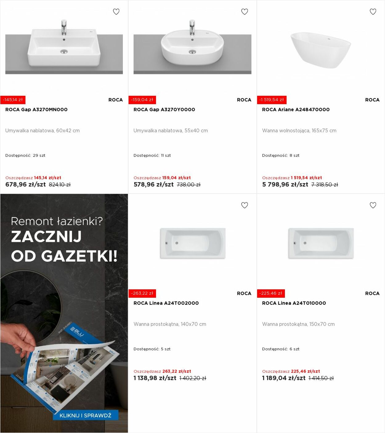 Gazetka Blu Salony Łazienek 20.10.2025 - 26.10.2025