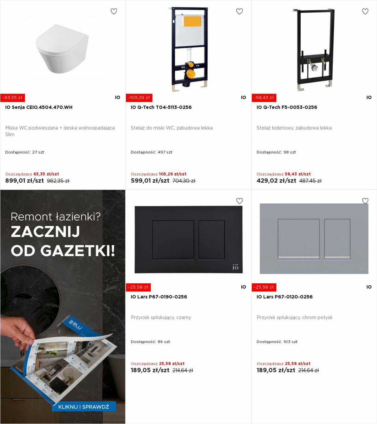 Gazetka Blu Salony Łazienek 20.10.2025 - 26.10.2025