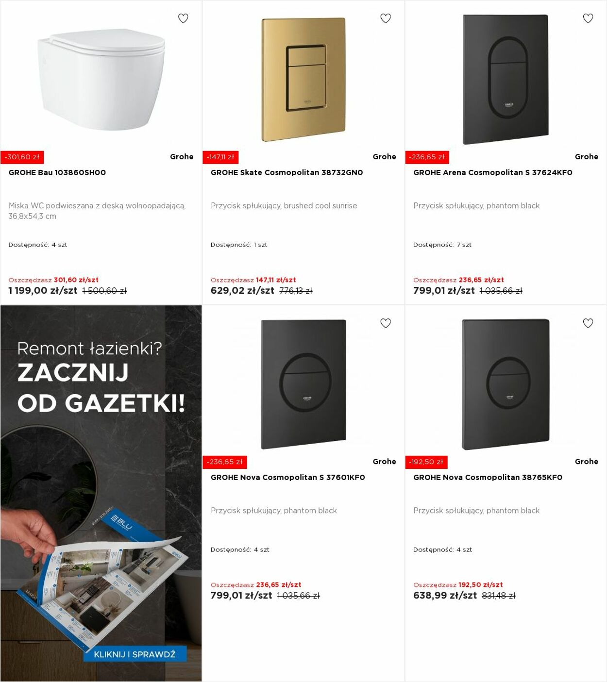Gazetka Blu Salony Łazienek 20.10.2025 - 26.10.2025