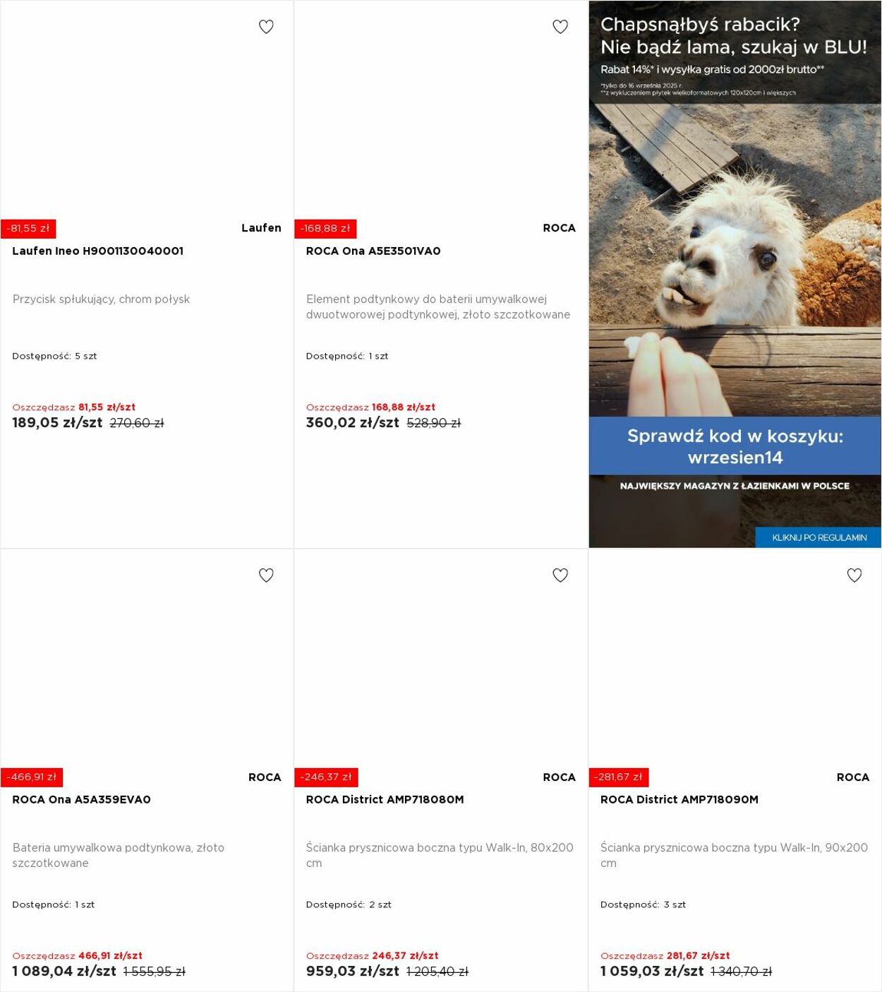 Gazetka Blu Salony Łazienek 22.09.2025 - 28.09.2025
