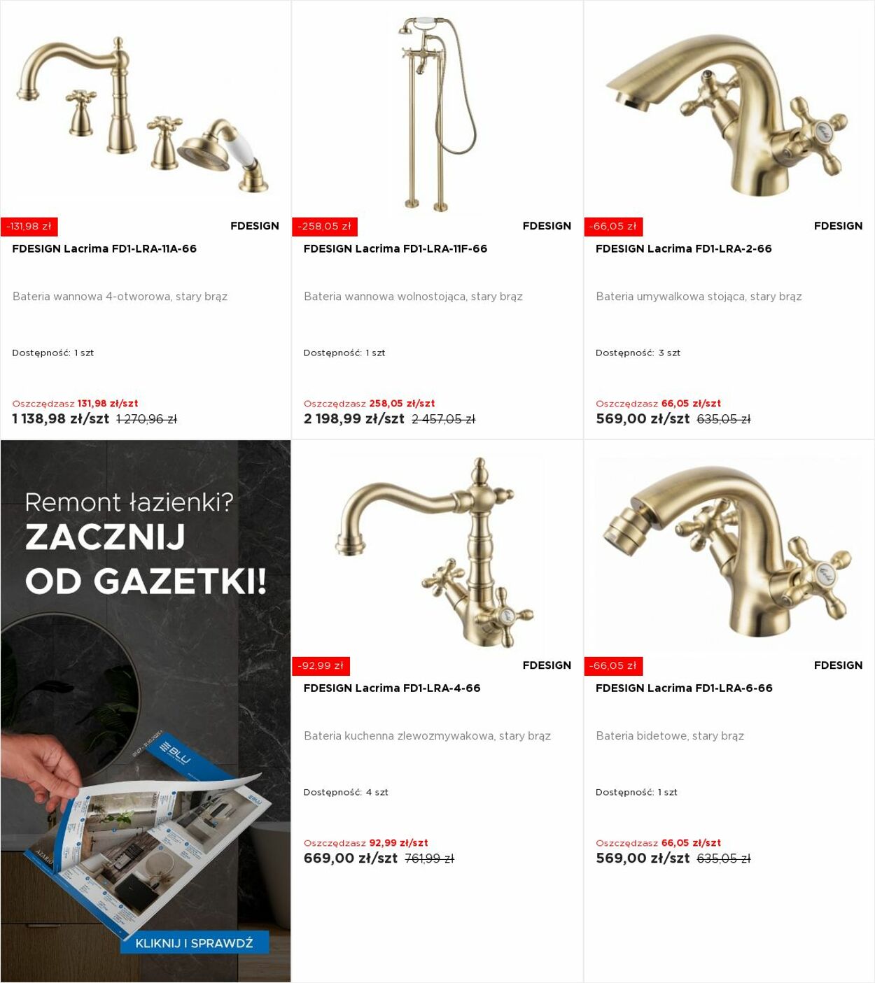 Gazetka Blu Salony Łazienek 11.08.2025 - 17.08.2025