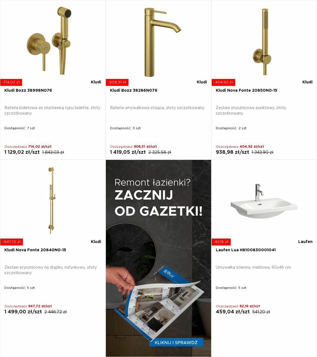 Gazetka Blu Salony Łazienek 11.08.2025 - 17.08.2025