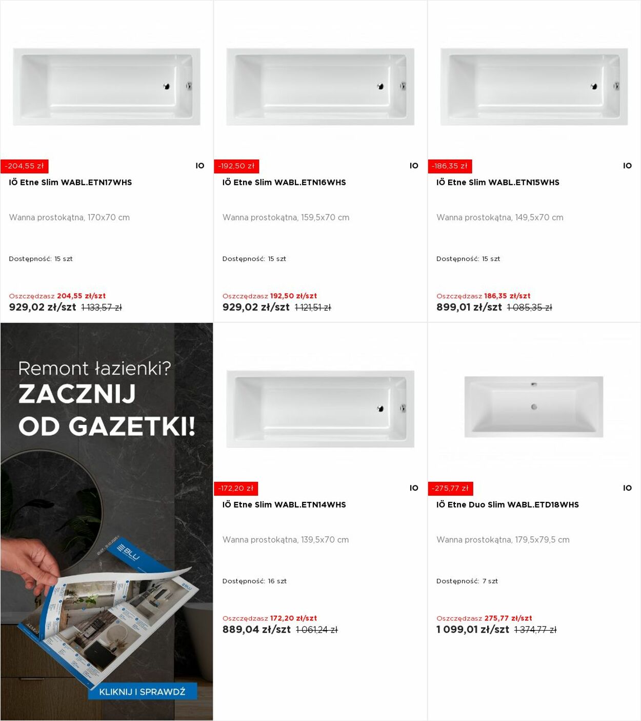 Gazetka Blu Salony Łazienek 11.08.2025 - 17.08.2025