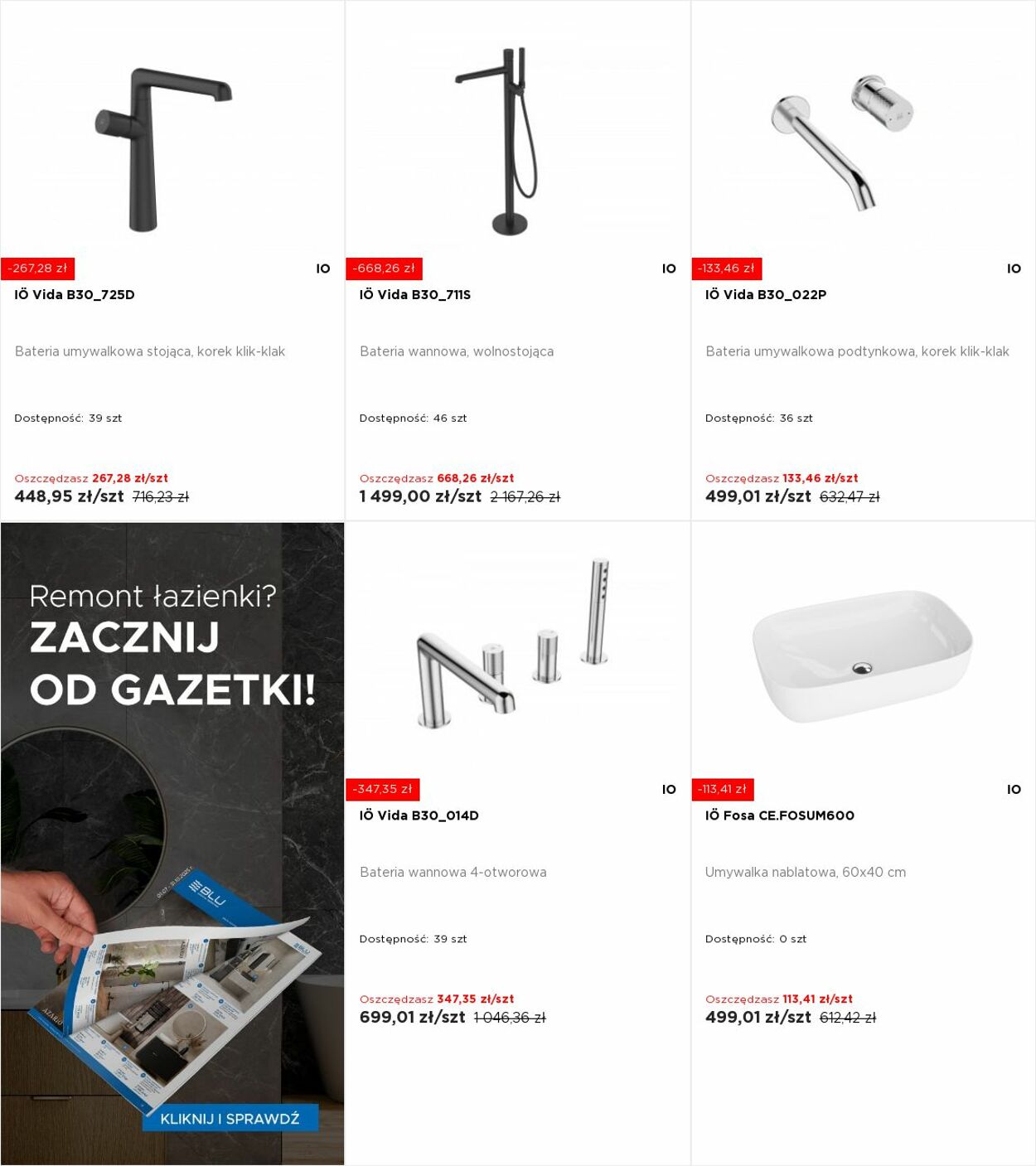 Gazetka Blu Salony Łazienek 11.08.2025 - 17.08.2025