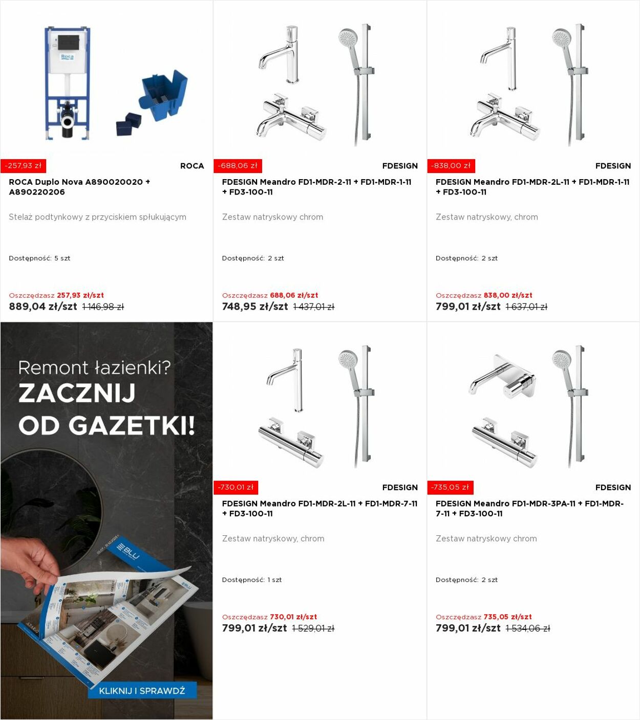 Gazetka Blu Salony Łazienek 11.08.2025 - 17.08.2025
