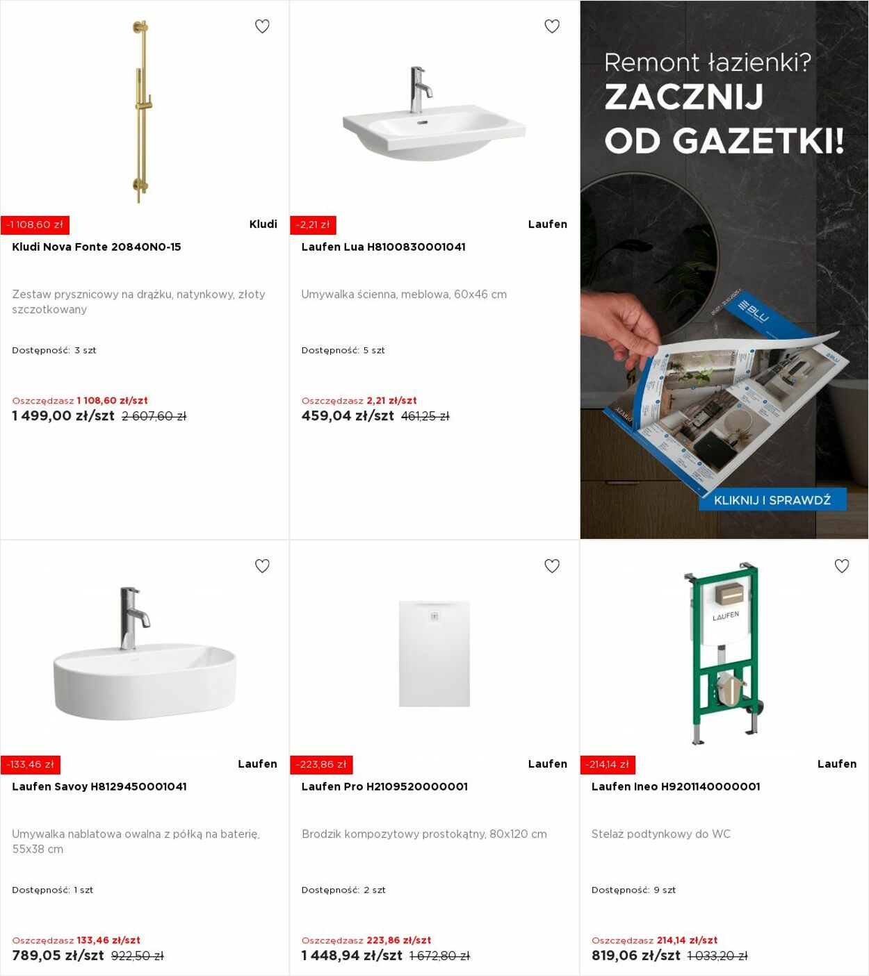 Gazetka Blu Salony Łazienek 13.10.2025 - 19.10.2025