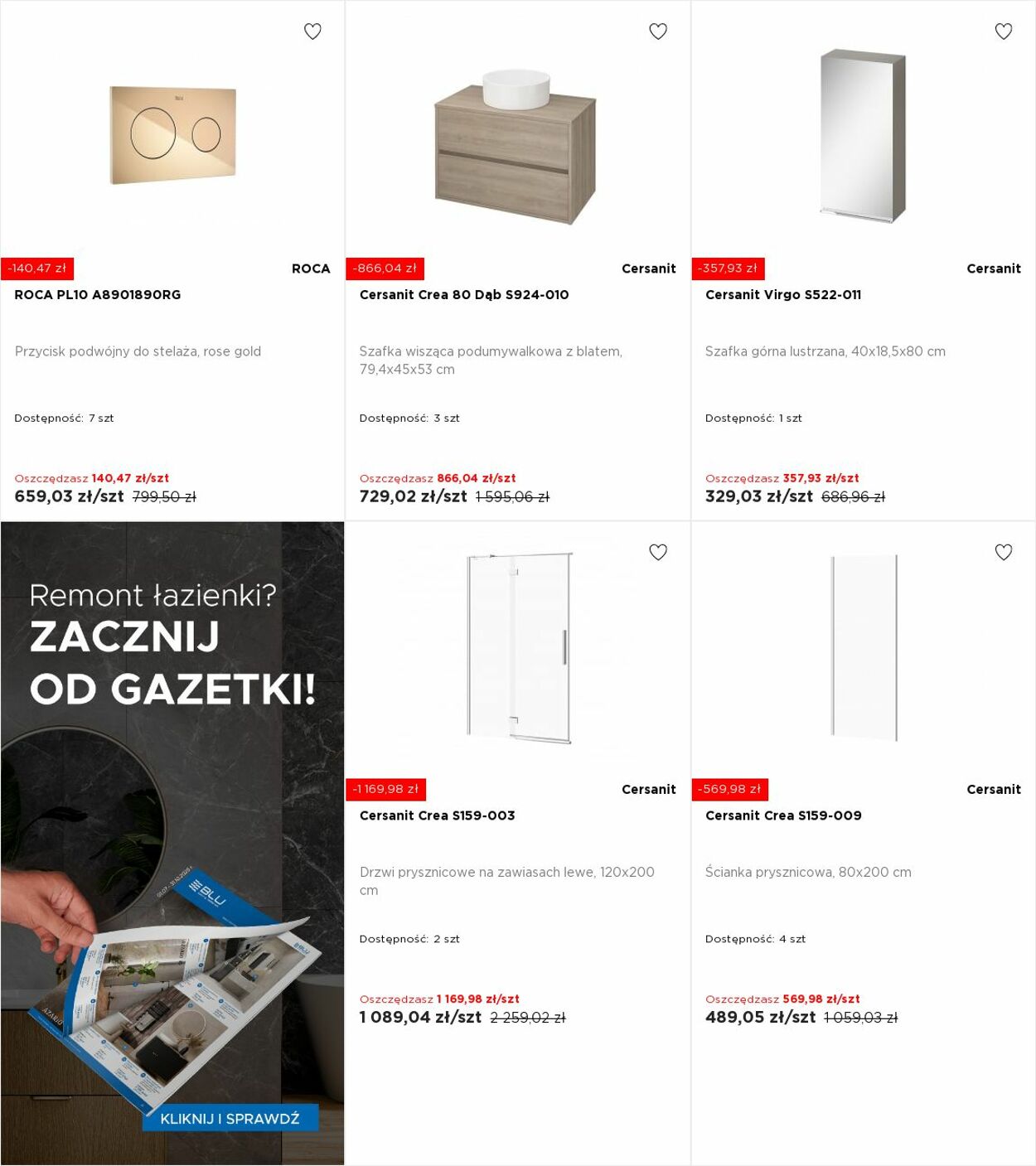 Gazetka Blu Salony Łazienek 06.10.2025 - 12.10.2025
