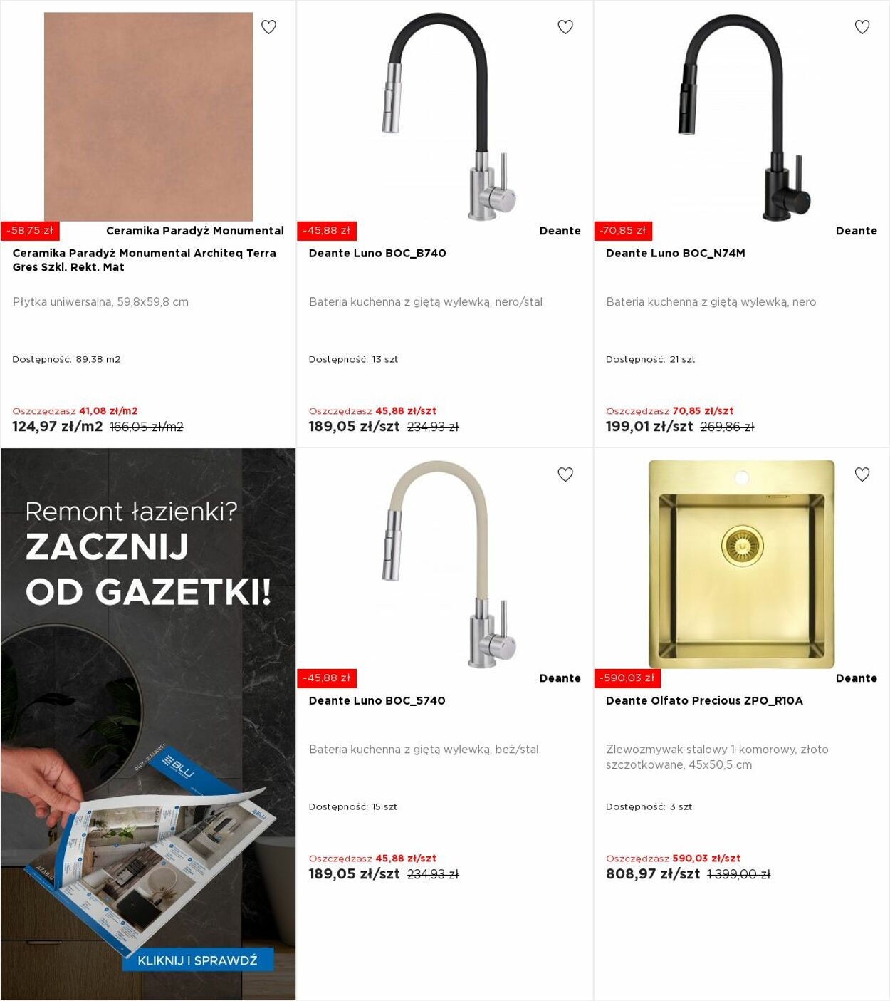 Gazetka Blu Salony Łazienek 06.10.2025 - 12.10.2025