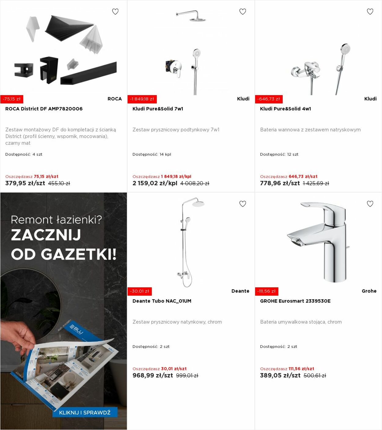 Gazetka Blu Salony Łazienek 06.10.2025 - 12.10.2025
