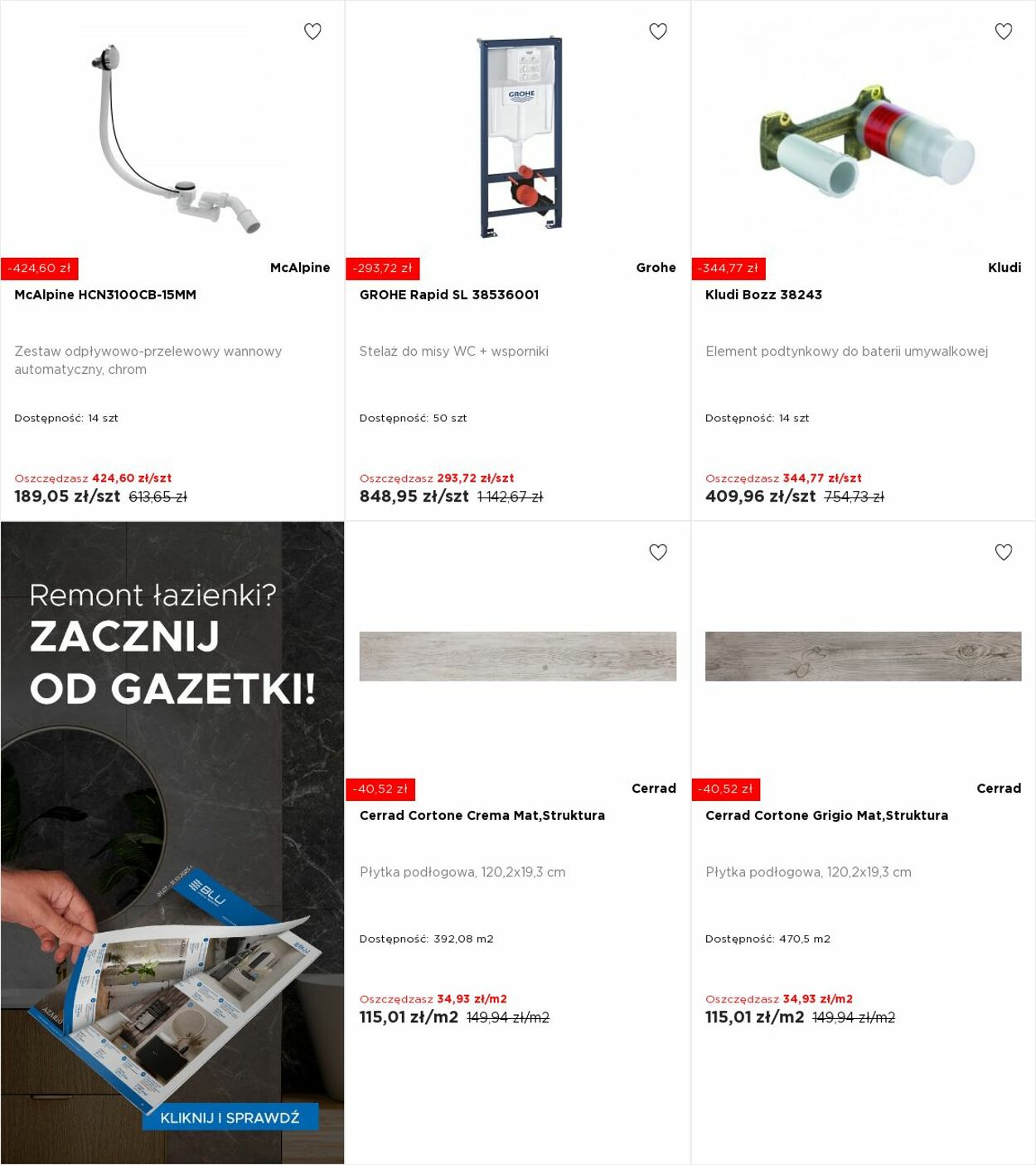Gazetka Blu Salony Łazienek 06.10.2025 - 12.10.2025