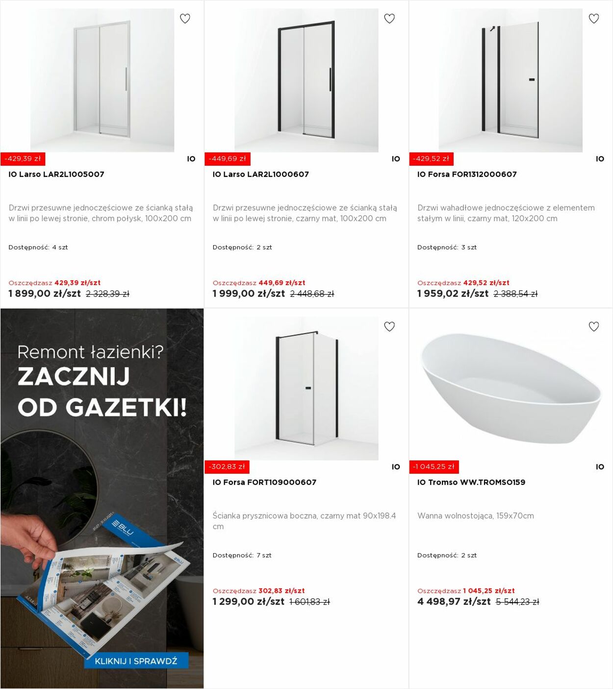 Gazetka Blu Salony Łazienek 06.10.2025 - 12.10.2025