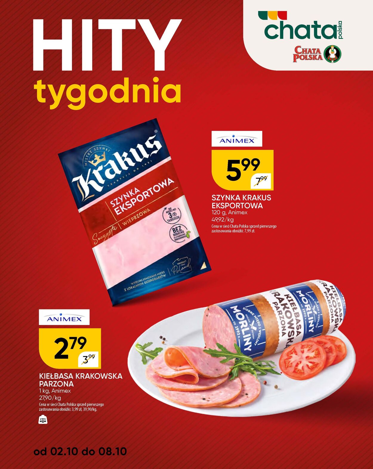 Gazetka Chata Polska 09.10.2025 - 19.10.2025