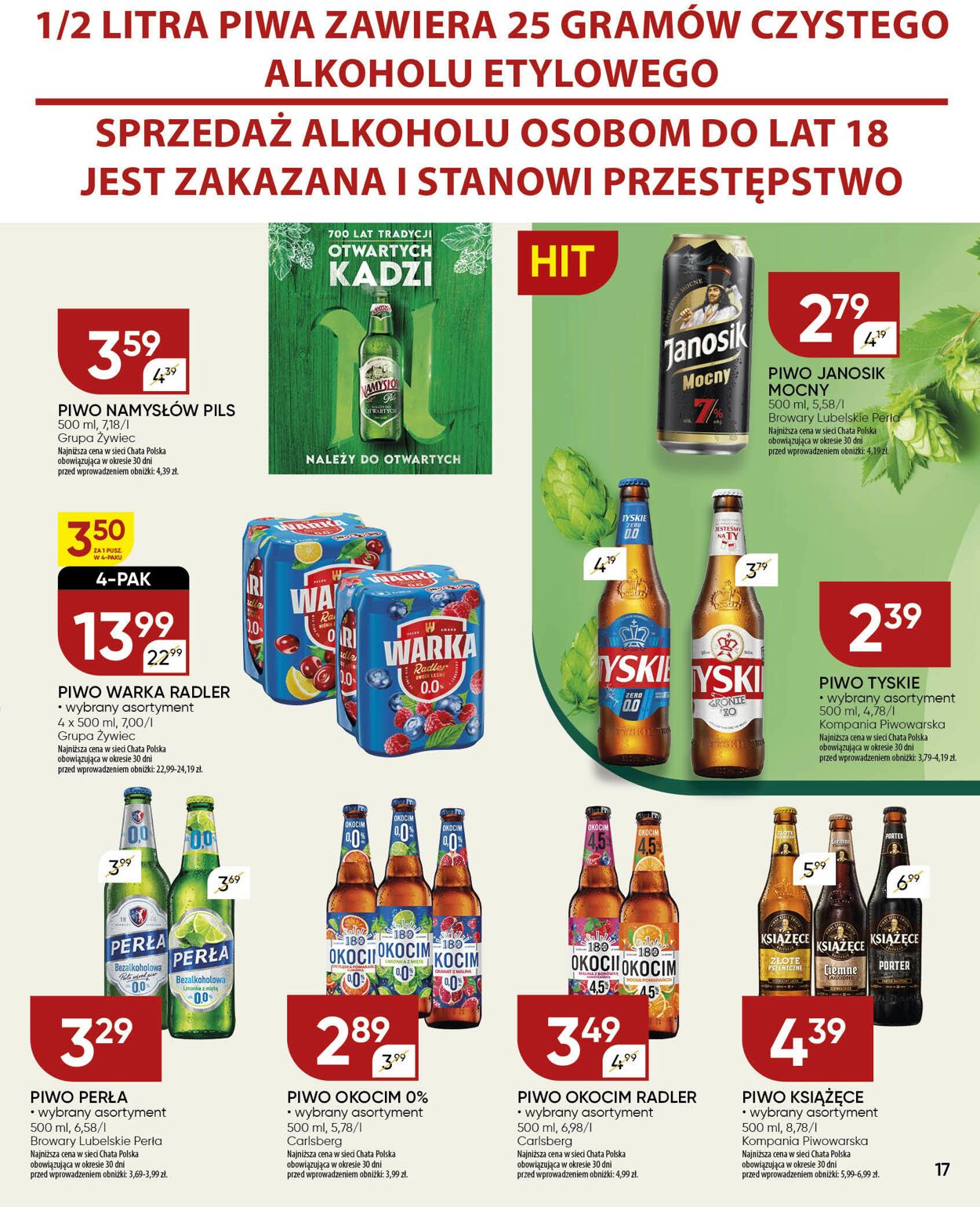 Gazetka Chata Polska 13.08.2025 - 24.08.2025