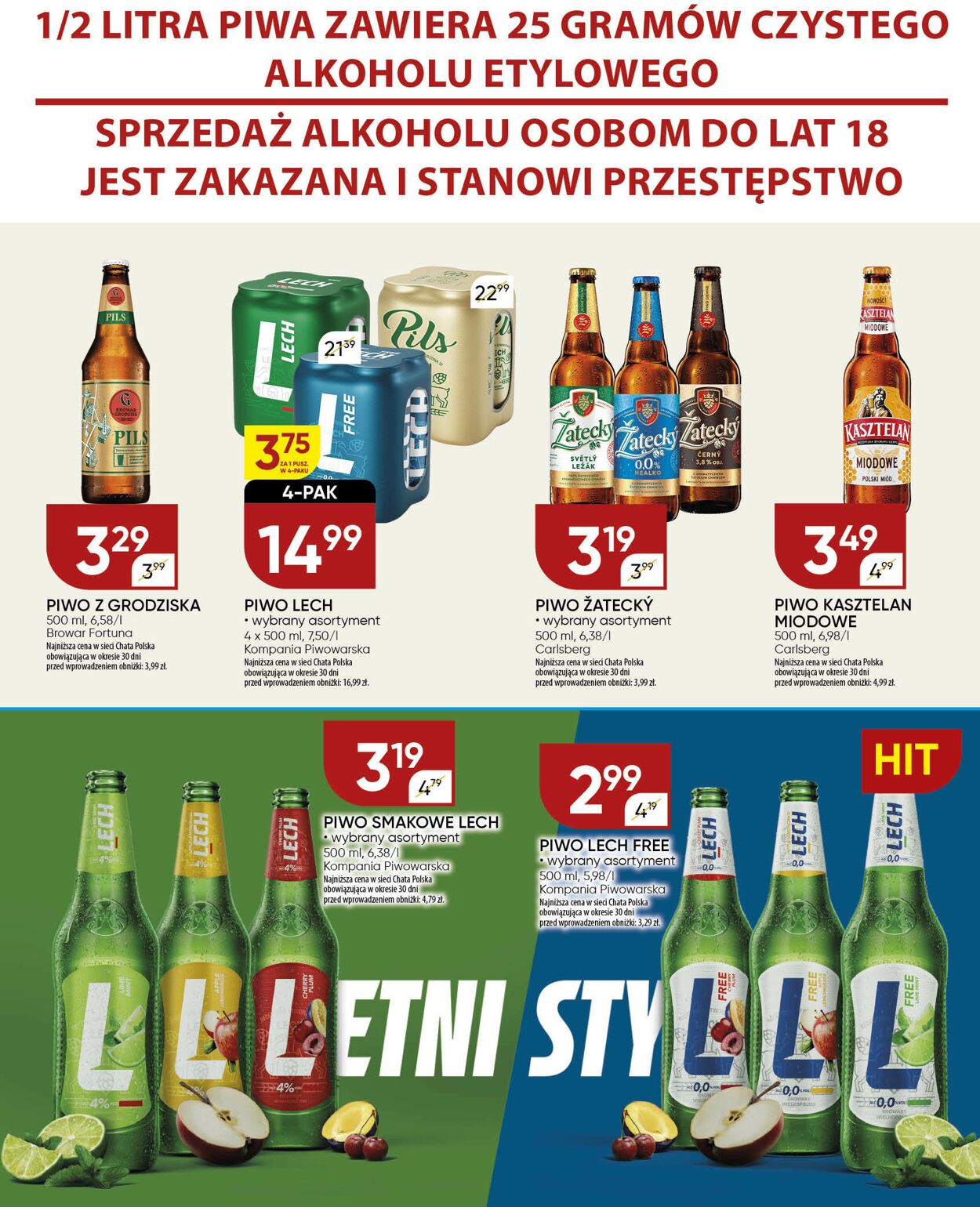 Gazetka Chata Polska 13.08.2025 - 24.08.2025